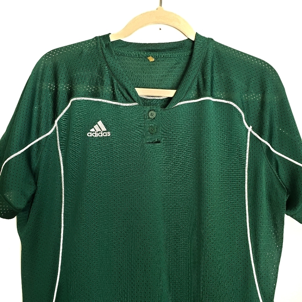 Adidas Jersey Top Womens XL Green My Son Short Sleeve - Picture 2 of 4